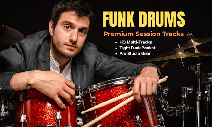 record professional funk drum tracks in my studio