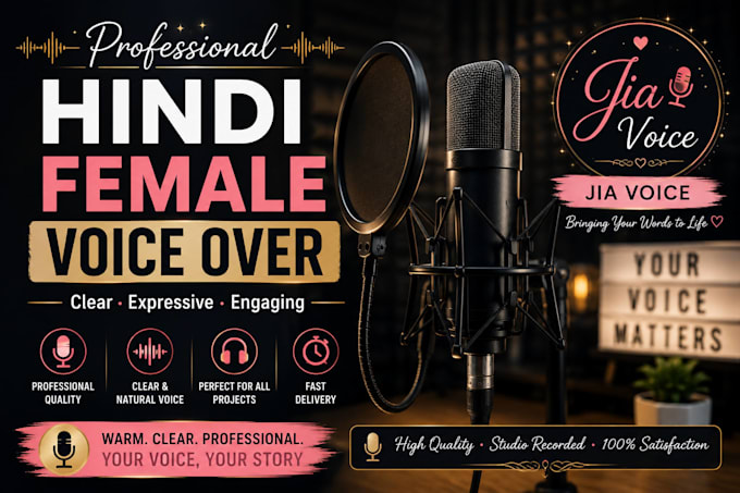 record a professional hindi voice over