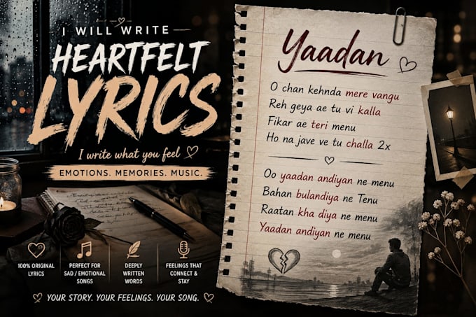 write rap lyrics and song lyrics for you