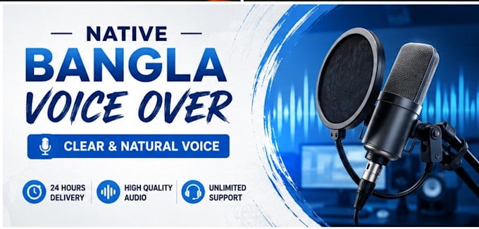 record a professional bangla voice over for youtube,ads,narration and elearning
