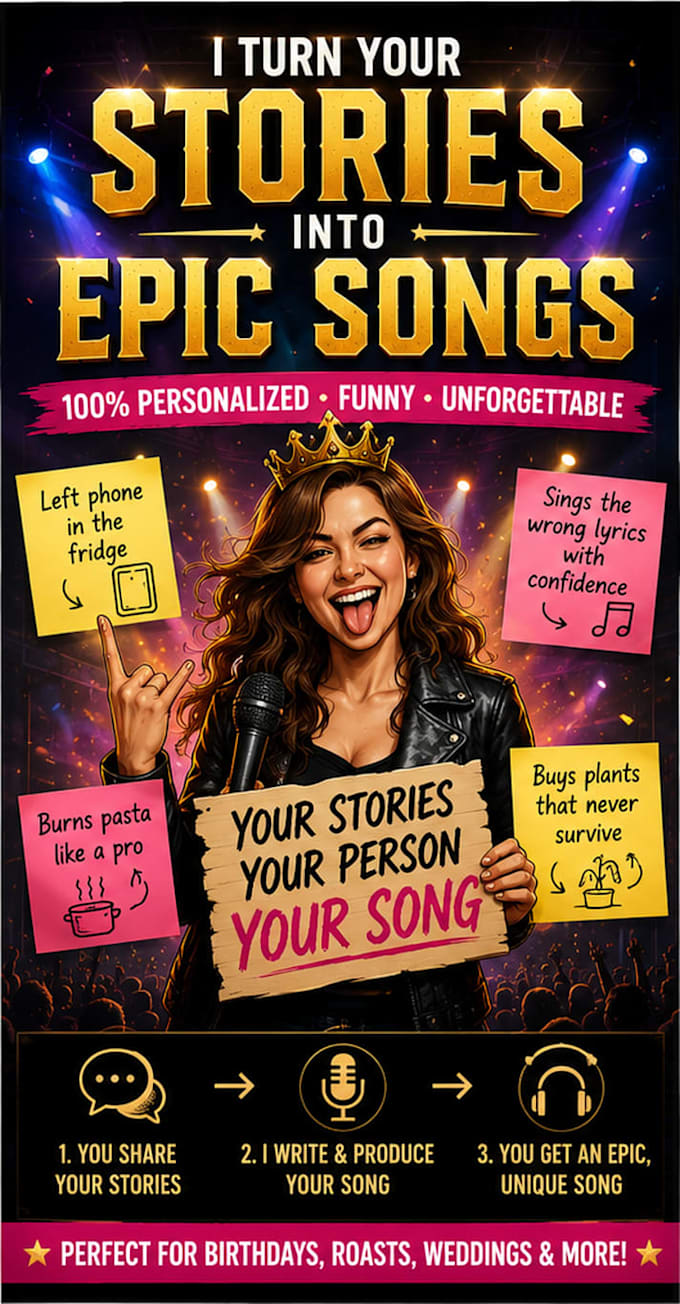 create a funny personalized song for you