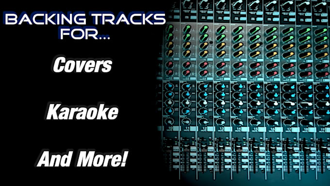 make backing tracks for your cover or karaoke set