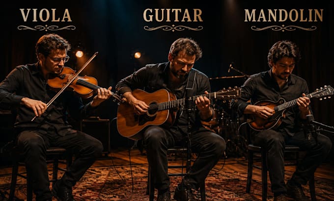 create violin viola guitar and mandolin instrumentals for your song