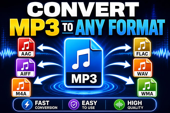 convert or format your audio to any format