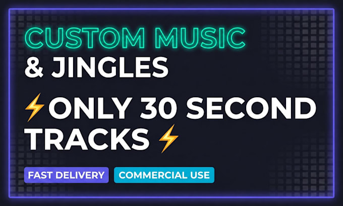 create a custom 30 second music intro or jingle