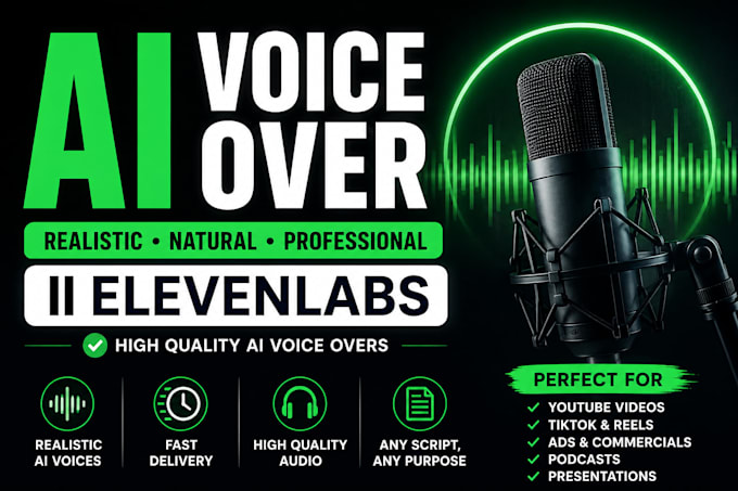 create high quality ai voice over using elevenlabs