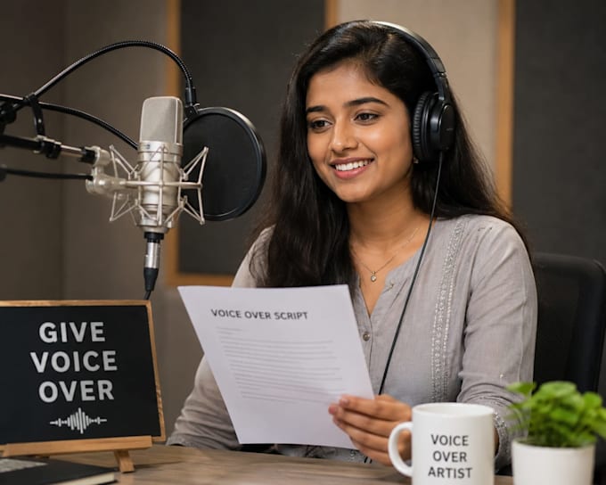 provide professional voiceover and script reading