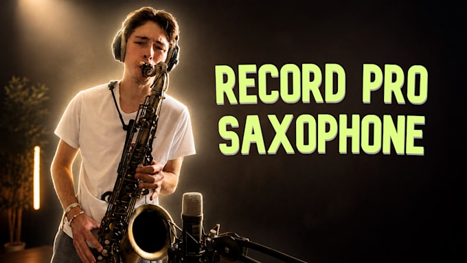 record a professional saxophone