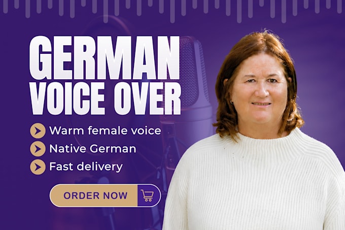 record a calming german meditation and voice over