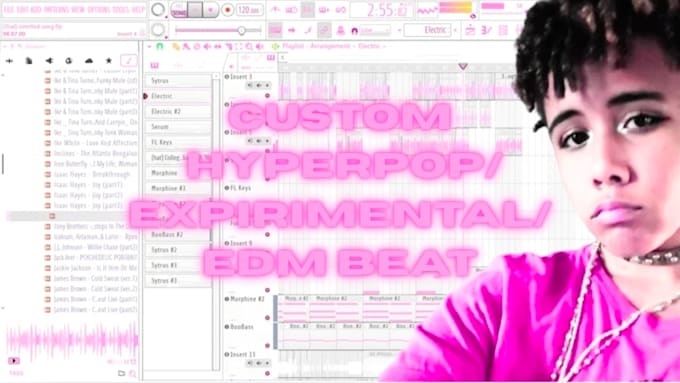 produce a professional hyperpop expirimental edm beat