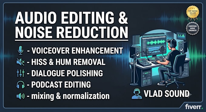 do professional audio editing and noise reduction
