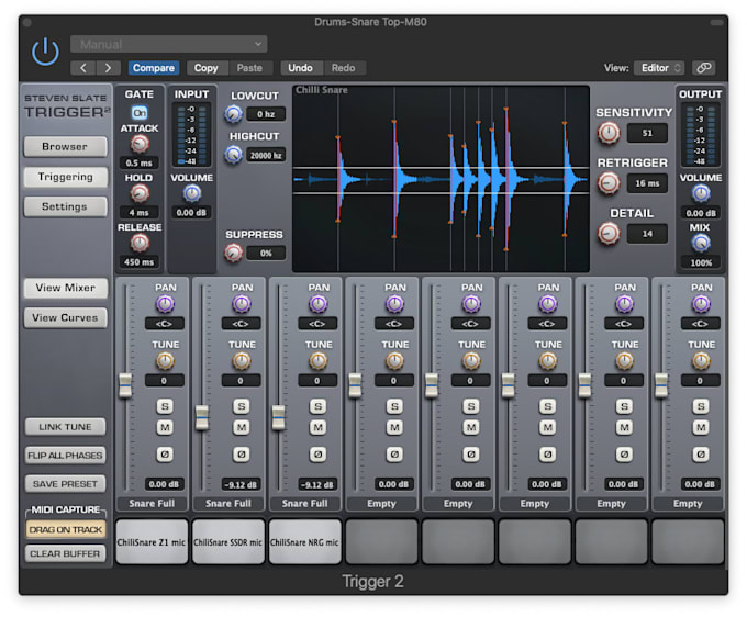 replace, trigger, and enhance your live drum tracks