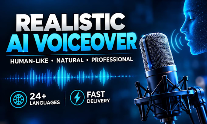 create realistic ai voice over as like human voice text to speech