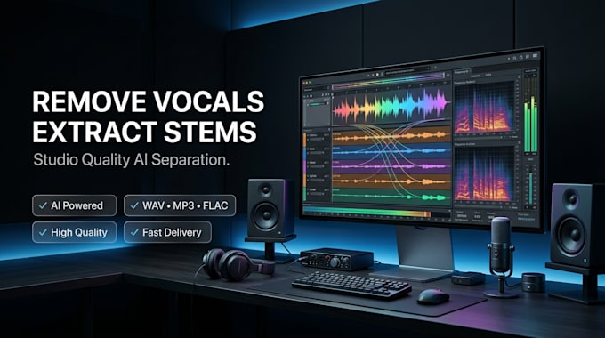 remove vocals extract stems isolate instrumentals create karaoke backing track