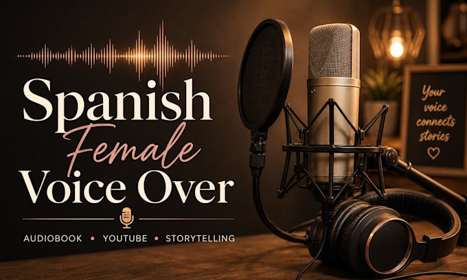 record a professional spanish female voice over