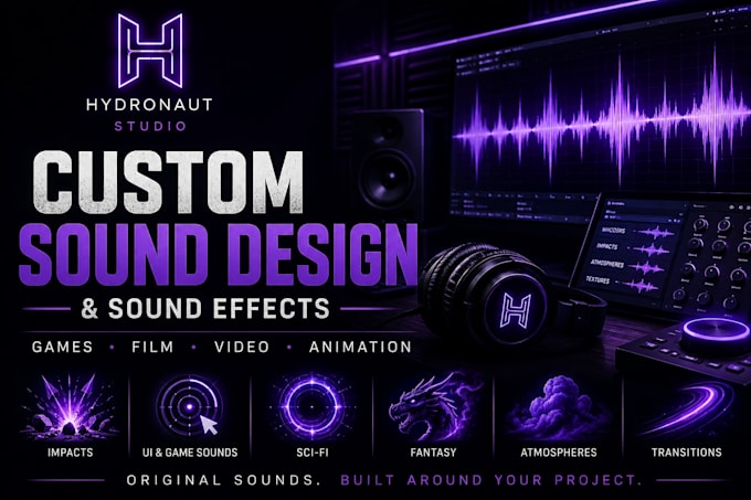 create custom sound effects and sound design