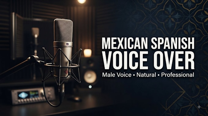 record a mexican spanish male voice over