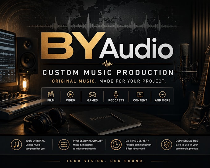 compose and produce custom music for your project