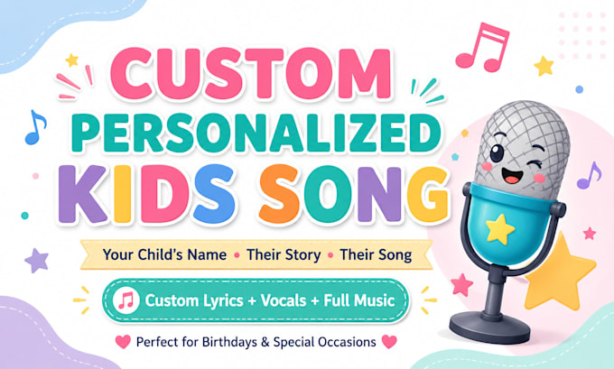 create a custom personalized children song for your child