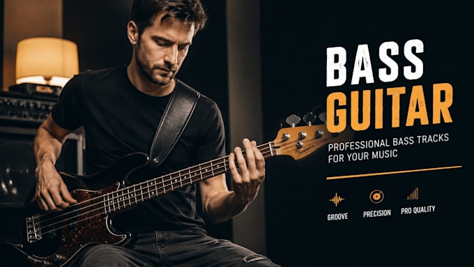 be your bass guitar player, pro studio session bassist