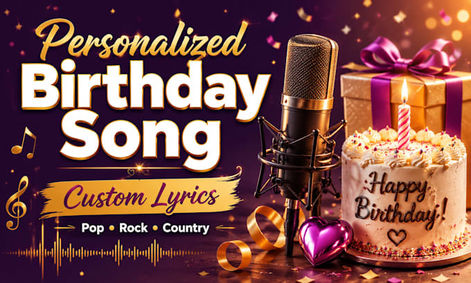 create a personalized birthday song with custom lyrics