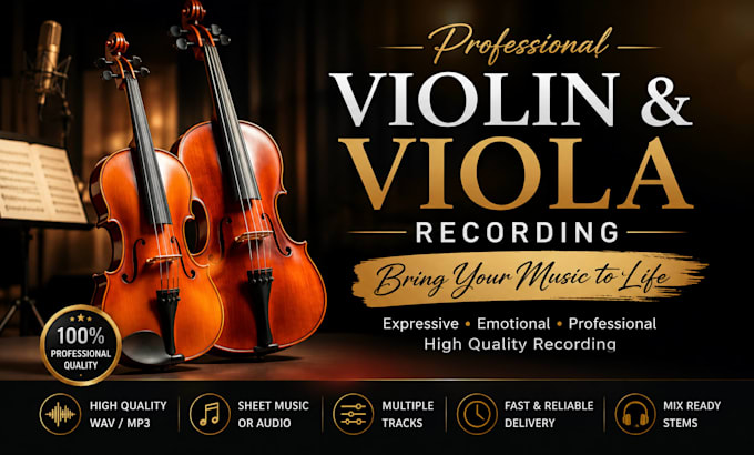 record expressive violin and viola for your music