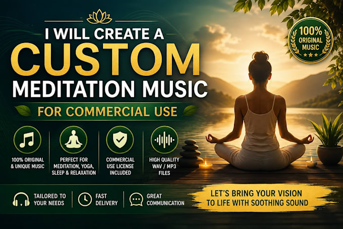 create a custom meditation music for commercial use