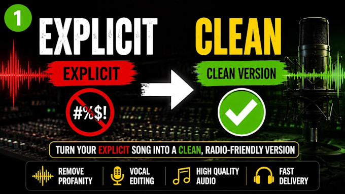 make a clean radio edit of your explicit song