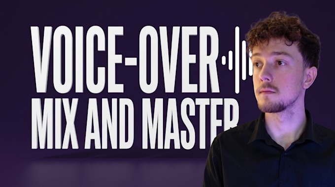 offer audio editing, mixing, and voiceover cleanup services