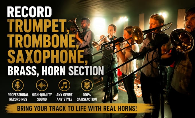 record trumpet, trombone, saxophone, brass, horn section