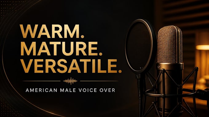 be your youtube narrator with a warm american voice over