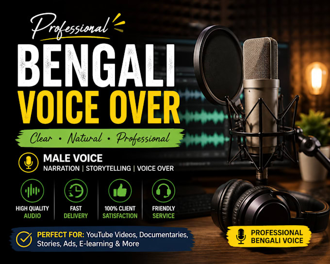 be your professional voice over artist