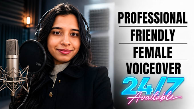 record friendly, professional voice over, today
