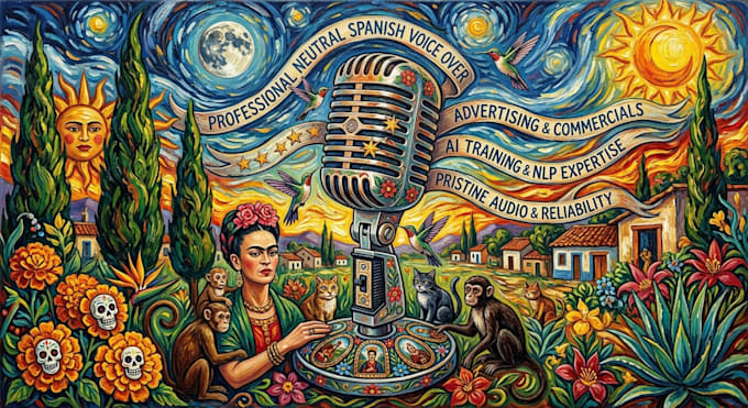record a professional neutral spanish voice over