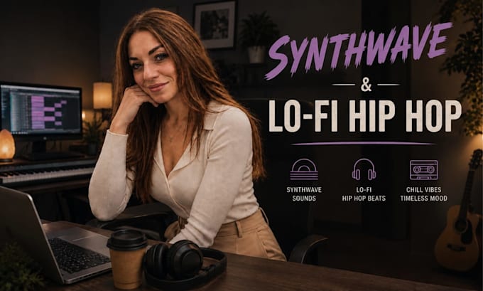 create nostalgic synthwave and chill lofi beats for your project