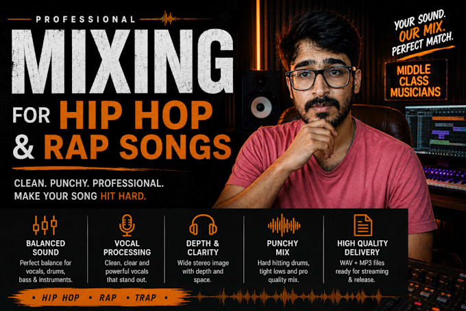 professionally mix your hip hop rap song