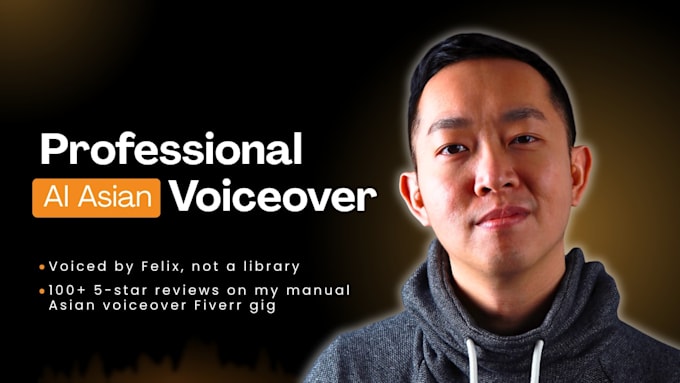 be your professional asian ai voiceover for your project