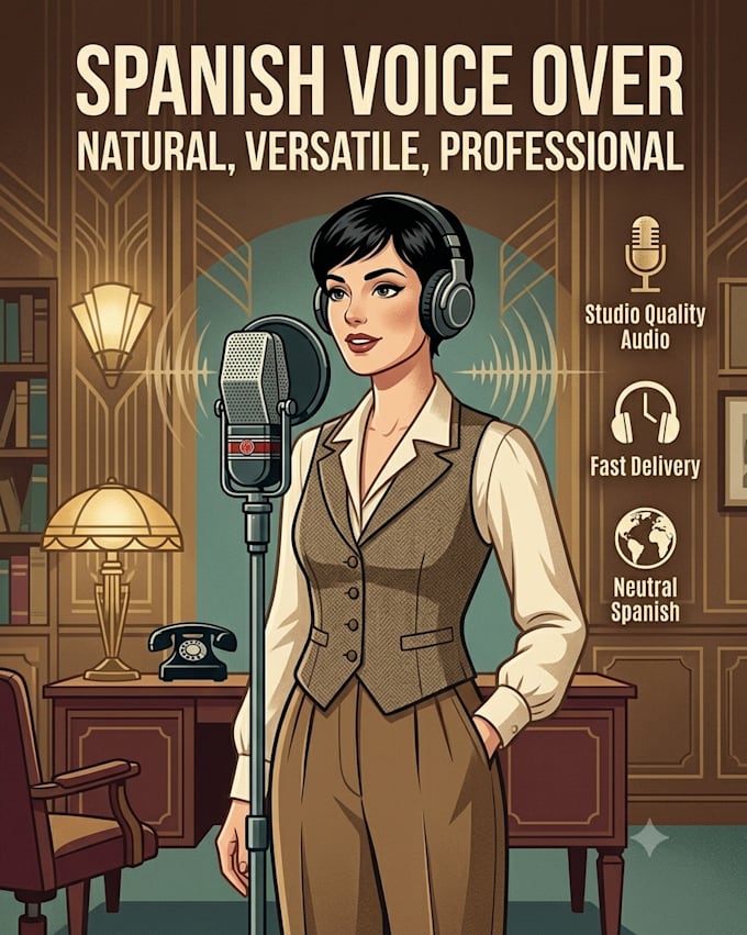 do a professional neutral spanish voice over