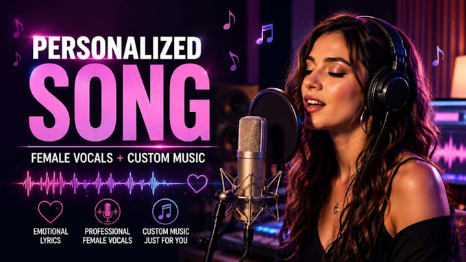 create a personalized song with female vocals and music