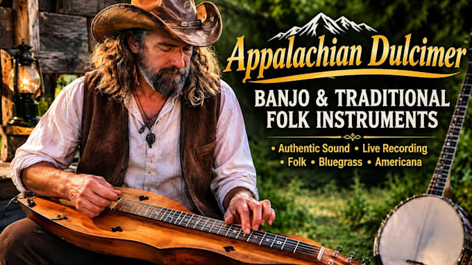record authentic appalachian dulcimer banjo and traditional folk instruments