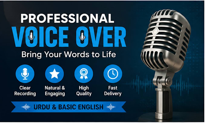 record a clear and professional voice over