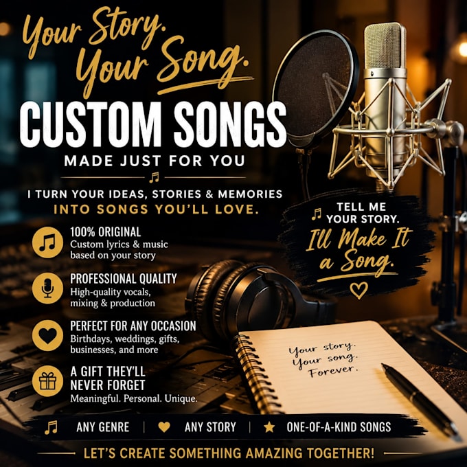 create an original custom song for you