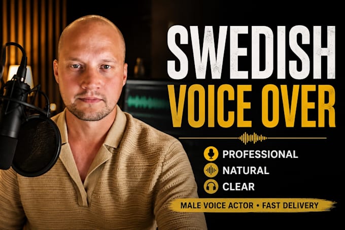 record a professional swedish male voice over