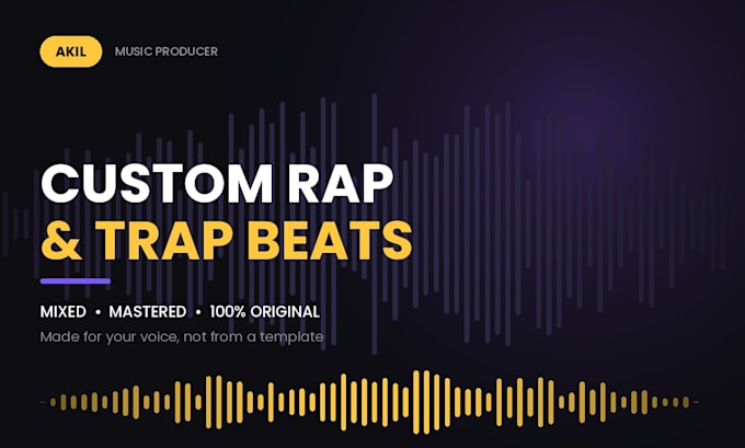 make a professional rap trap or rnb beat for you