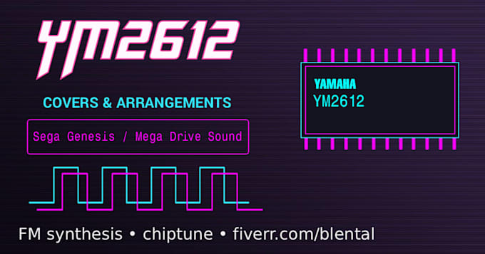create accurate 16 bit chiptune covers using ym2612 synth