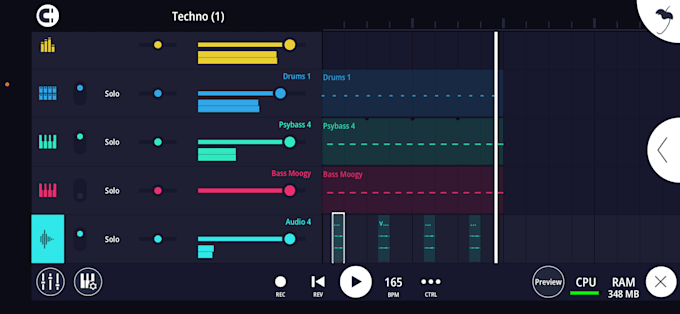 sell unique melodic parts for electronic music