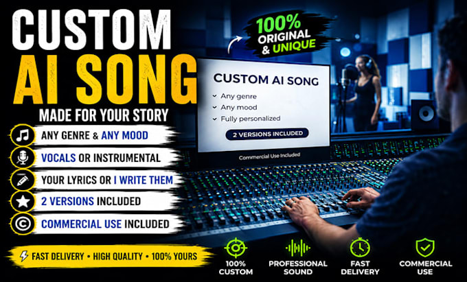 create custom ai music and songs for anyone
