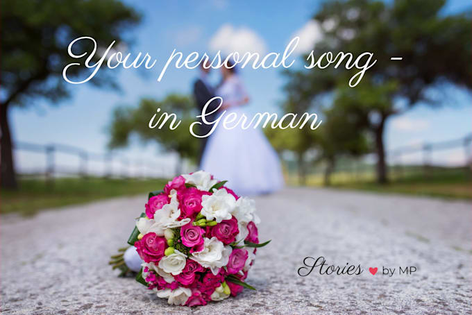 write and produce a personalized german wedding song