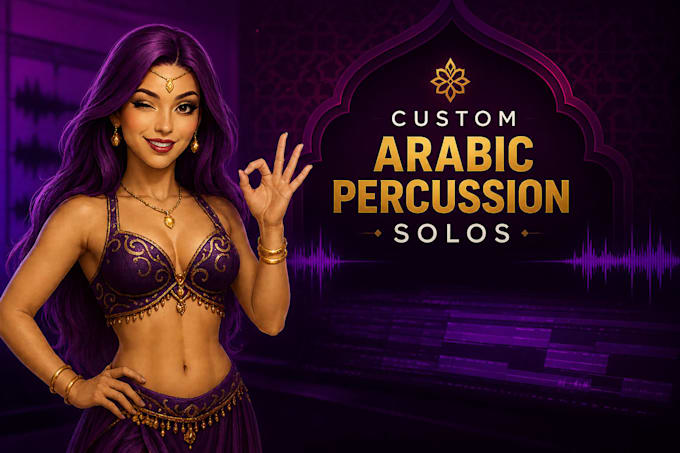 create a custom arabic percussion solo for belly dance
