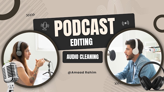do professional multicam podcast editing and audio mastering